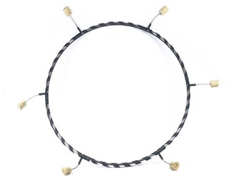 Dismountable Fire Hula Hoop - polypro - 6 wicks