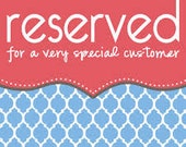 Reserved Listing for Elena