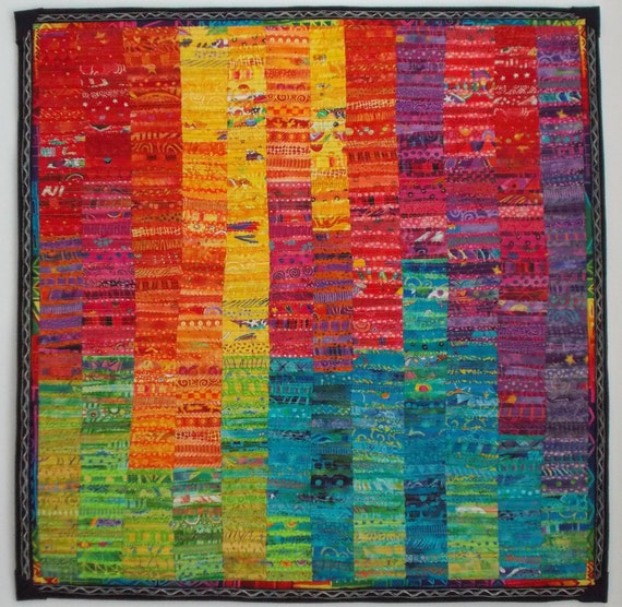 Colorful Abstract Art Quilt