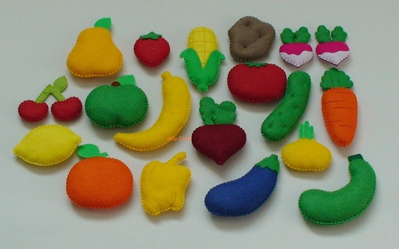 Felt Fruits and Vegetables Felt food vegetables Felt