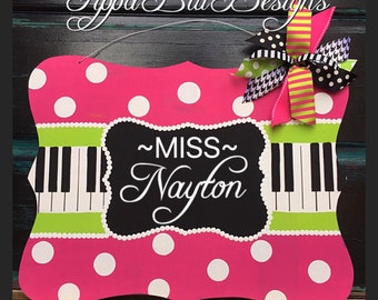 Music Teacher Door Hanger