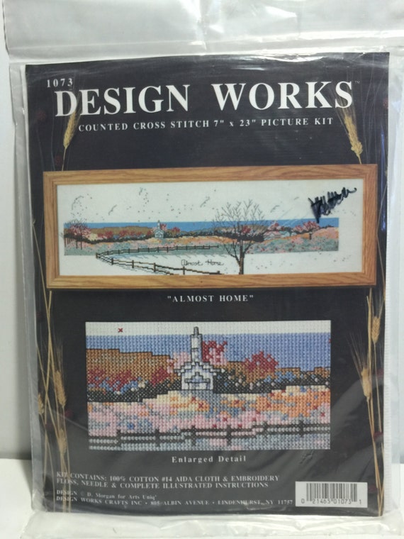 Counted Cross Stitch Picture Kit by Design Works 1073 Almost