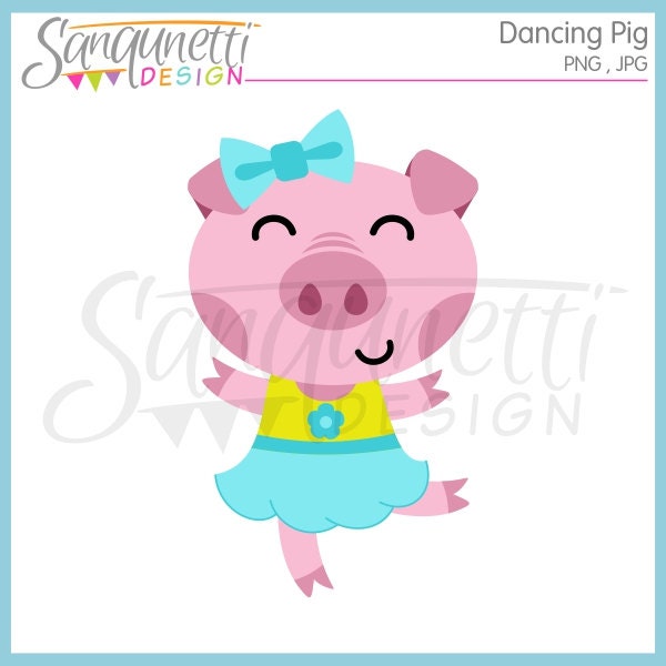 dancing pig clip art free - photo #25