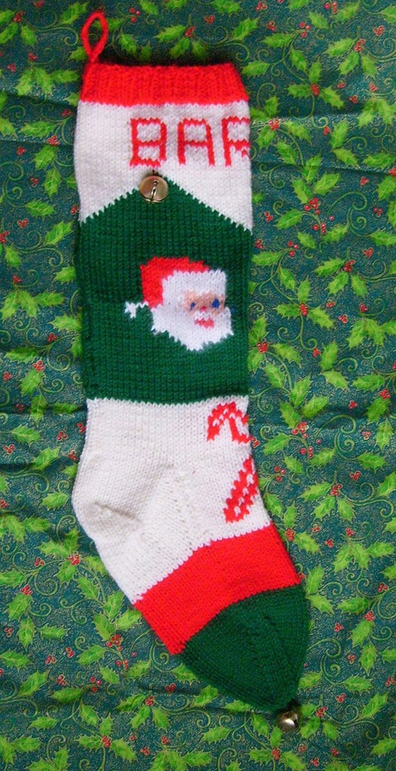 Personalized Hand Knitted Christmas stockings