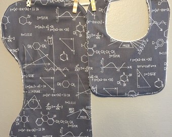 Science Baby Bib Burp Cloth Gift Set