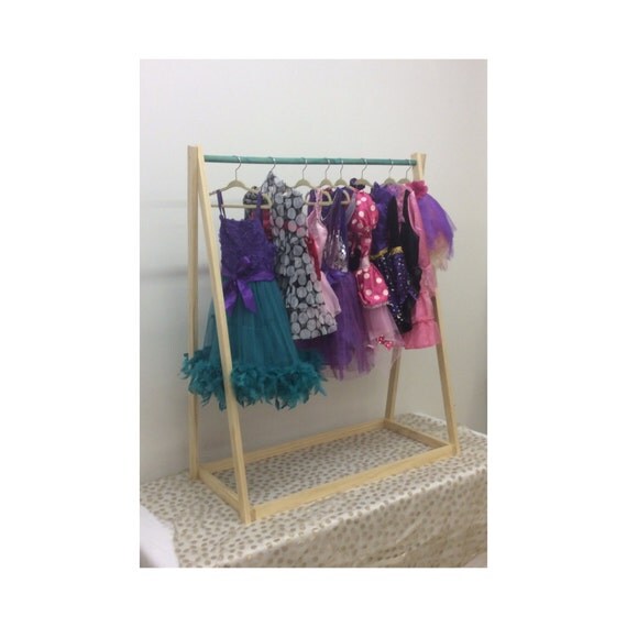 Modern kids clothing rack Dress up station by TravelingElephants