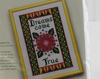 Dreams Come True Counted Cross Stitch Kit, 4"x6", K141S