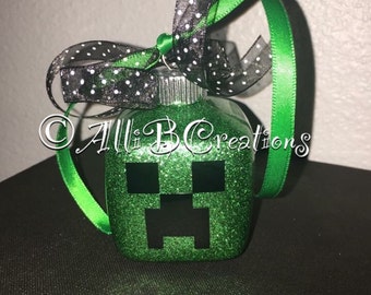 Personalized Handmade Minecraft Ornament