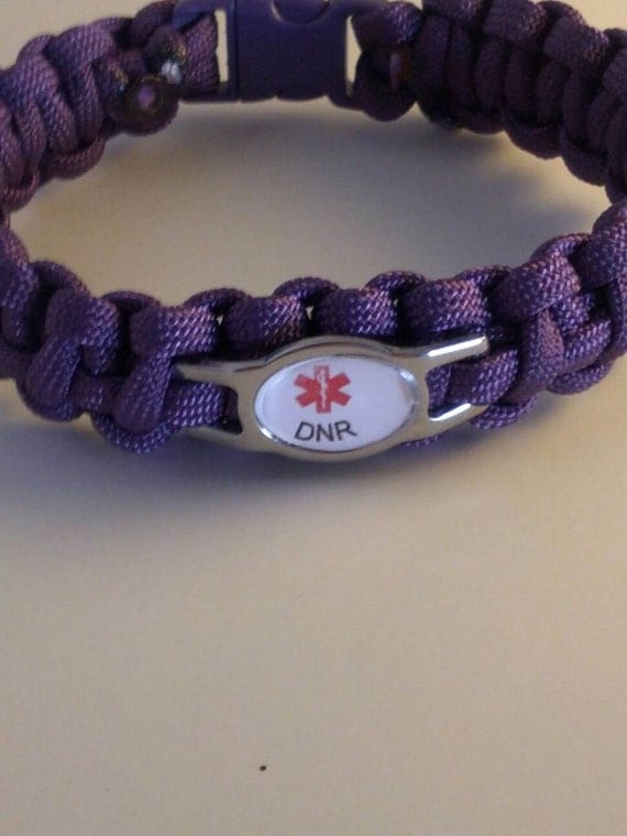 DNR Medical Alert Paracord Medical Alert Bracelet