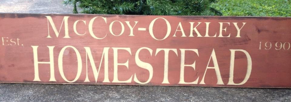 Custom Homestead Sign with Year by ThePrimitiveSampler on Etsy