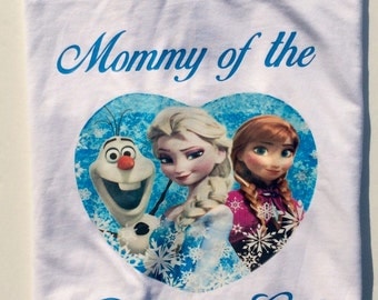 Frozen birthday Shirt, Frozen Birthday outfit, Anna Shirt, Elsa Shirt, Frozen Party, Frozen Birthday Outfit, Mommy of the Birthday Girl