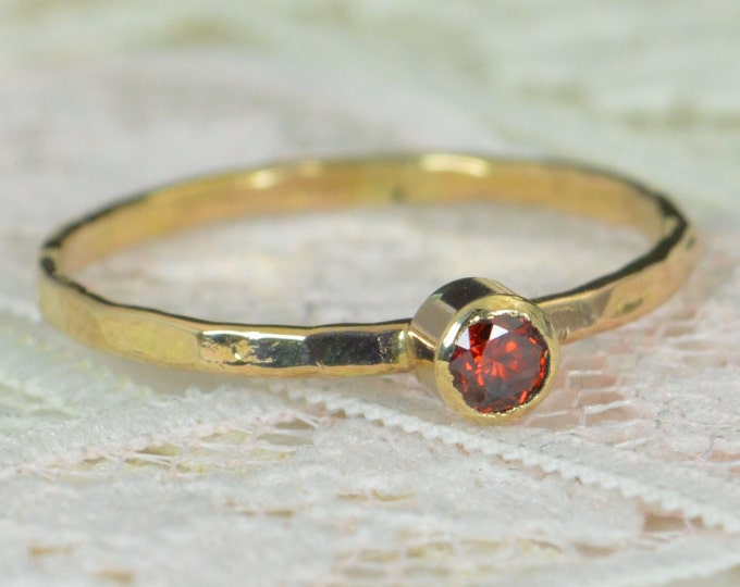 Garnet Engagement Ring, 14k Gold, Garnet Wedding Ring Set, Rustic Wedding Ring Set, Natural Garnet Ring, Solid 14k Garnet Ring