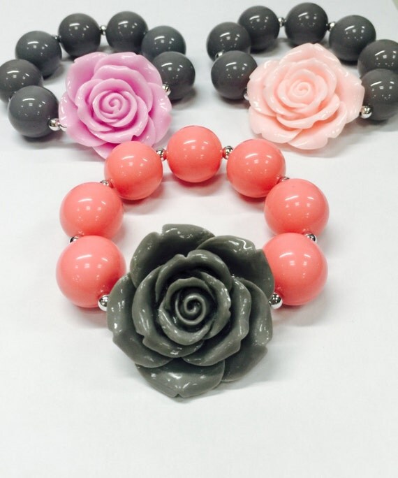 Girls Chunky Bracelet Girls Bubblegum Chunky Bracelet Chunky