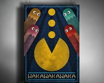 Pac-Man Art Deco Style Art