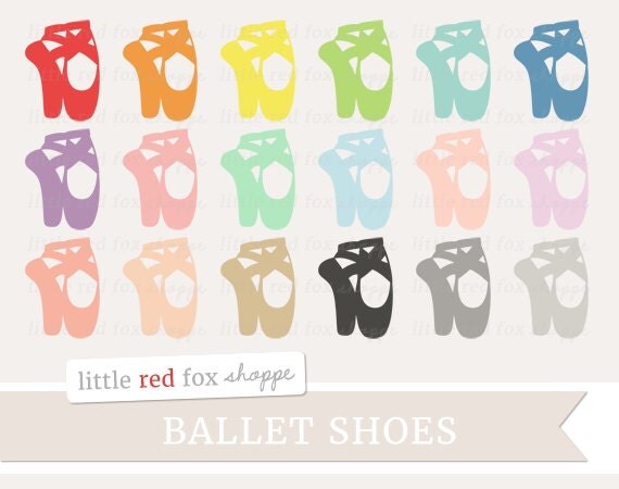Ballet Shoe Clipart Pointe Shoe Clip Art Ballerina Dance Art