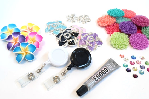 Items similar to DIY Badge Reels Kit - How To Make Your Own Badge Reels - DIY Badge Holder Set ...