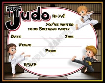 Invitation Anniversaire Judo