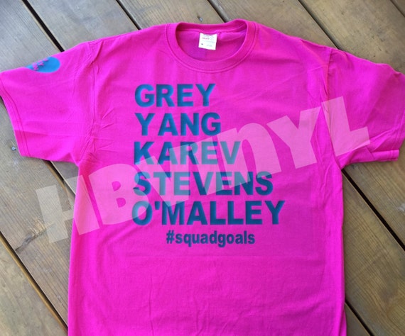 grey's anatomy squad goals shirt