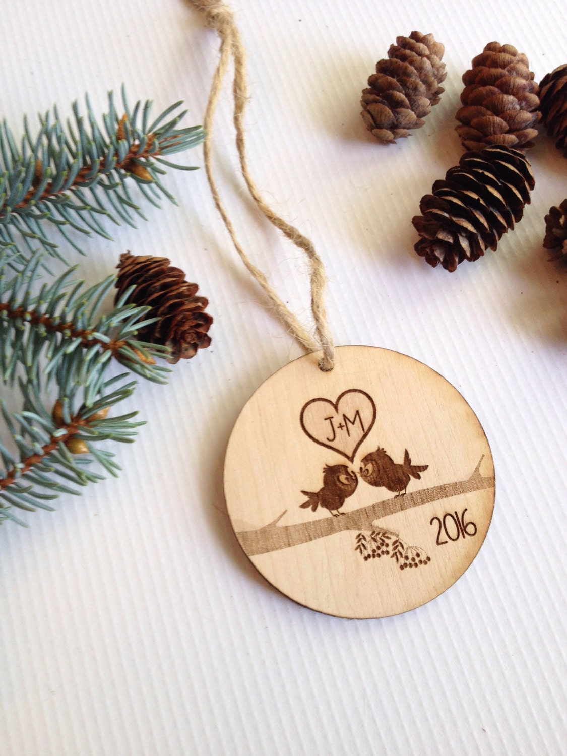 Personalized Christmas ornament engraved Christmas ornament