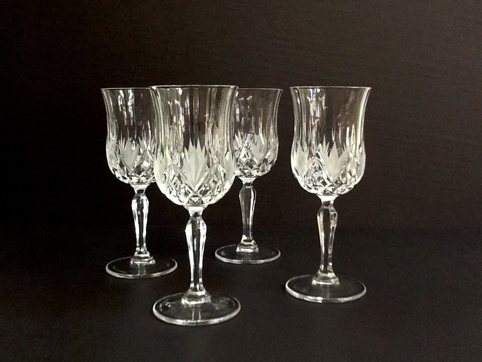 Crystal Cognac Glasses Set of 4 Killarney Crystal Tulip