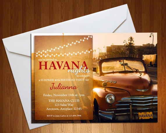Havana Nights Invitation 9