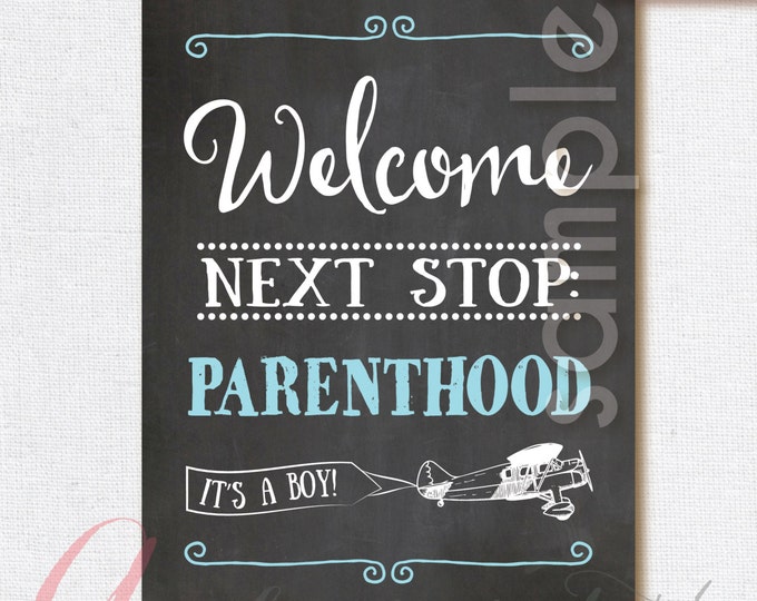 Welcome Baby Shower Sign. Chalkboard Welcome sign. Printable chalkboard poster. Chalkboard babyshower sign. Welcome babyshower chalkboard