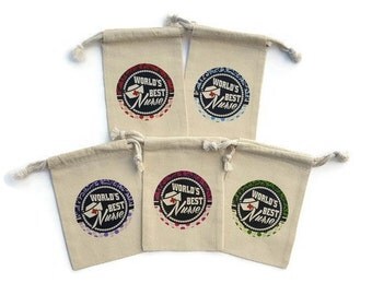 World's Best Nurse Gift Bags 4x6 Favor Goody Bag Set of 10 Custom#s Available Nursing Birthday Parties Corporate Hospital Gifts Graduation