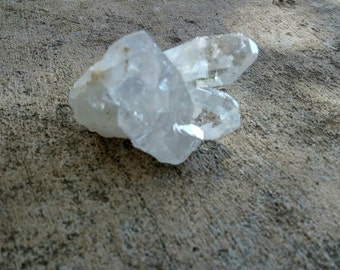 Small Rainbow crystal cluster, Clear Quartz crystal, Natural Clear Quartz cluster, Raw Water Crystal, Healing crystal, Chakra stone