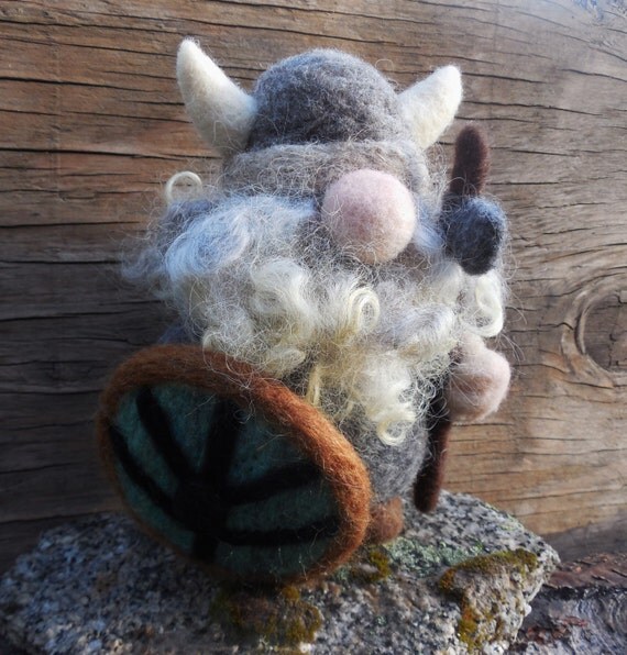 Needle Felted Viking Ivar the Gray Norse Mythology OOAK