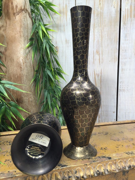 Leopard Print Vase Leopard Vase Cheetah Print by BostonInventory