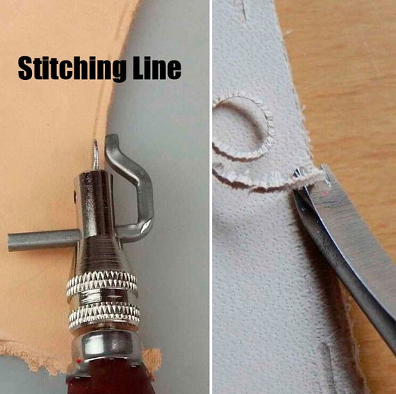 5 in 1 Adjustable Leather Edge Stitching Groover Set Crease