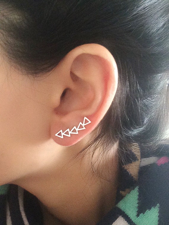 Ear Crawler Climber Earring Ear Cuff Gold Ear Wrap