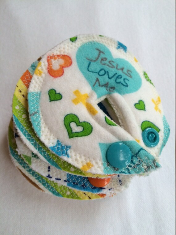 Feeding tube pads Set of SEVEN bamboo cotton G tube J