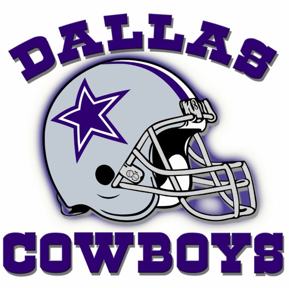 Full Color Dallas Cowboys Helmet Die Cut Decal