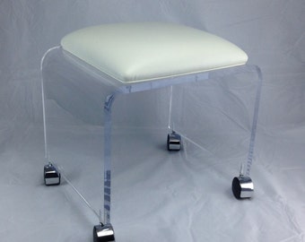 Pure Decor Acrylic Leg Vanity Chair Vanity Chairs Vanities And ... Pure Decor Acrylic Leg Vanity Chair Vanity Chairs Vanities And ...