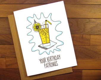Funny Birthday Card - Harry Potter Birthday Card - Your Birthday Patronus - Happy Birthday Harry Potter