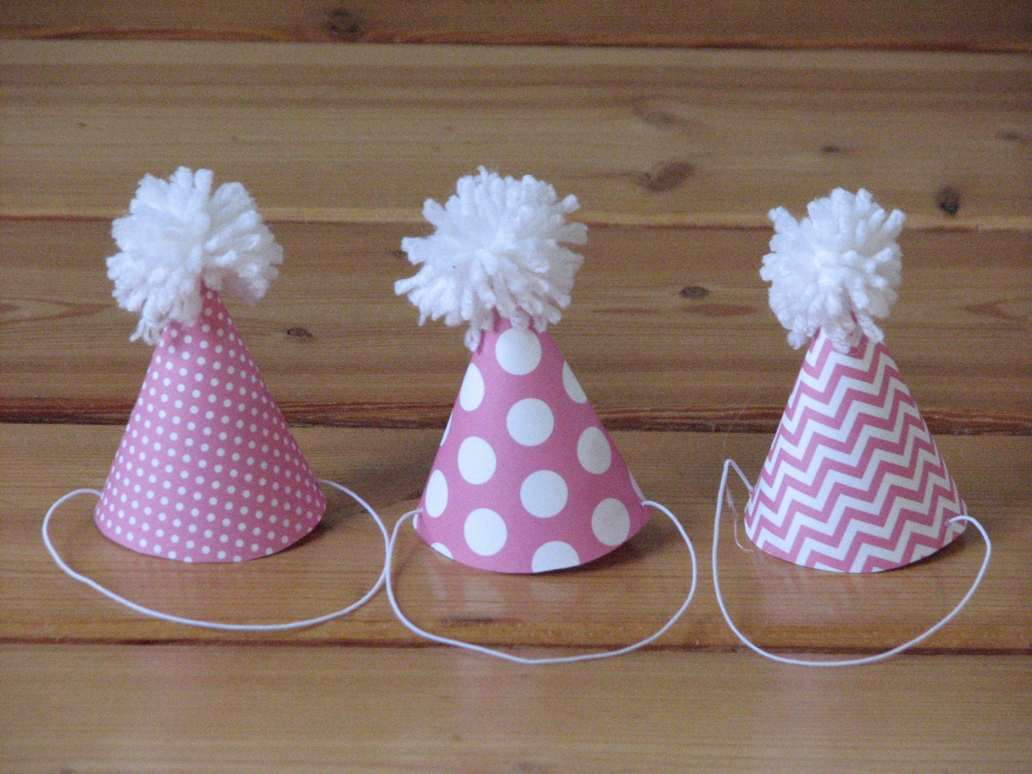 8 Pink doll party hats fit American Girl dolls