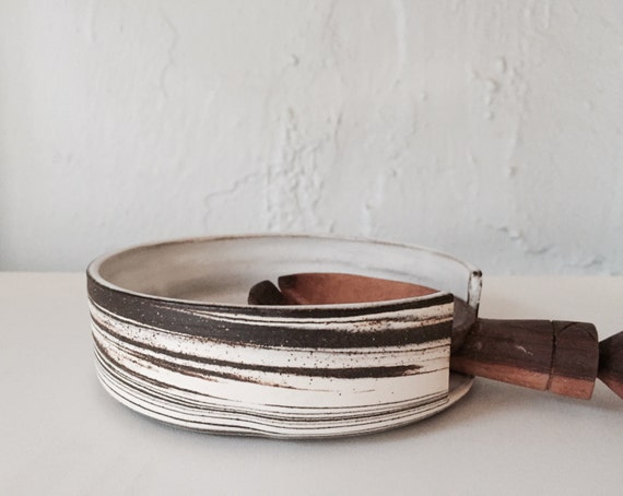 Marbled clay ceramic spoonrest