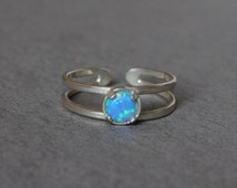 Popular items for opal ring silver on Etsy