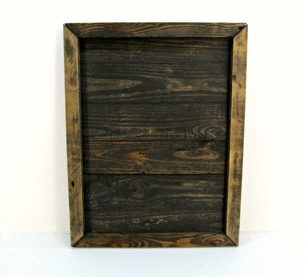 Framed Wooden Sign Blank Rustic Reclaimed Wood Sign Dark