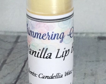 Vanilla Lip Balm, Vanilla Scented Lip Balm, Lip Balm, Unsweetened Lip Balm, Natural Lip Balm, Vegan Lip Balm, Vanilla Lip Butter