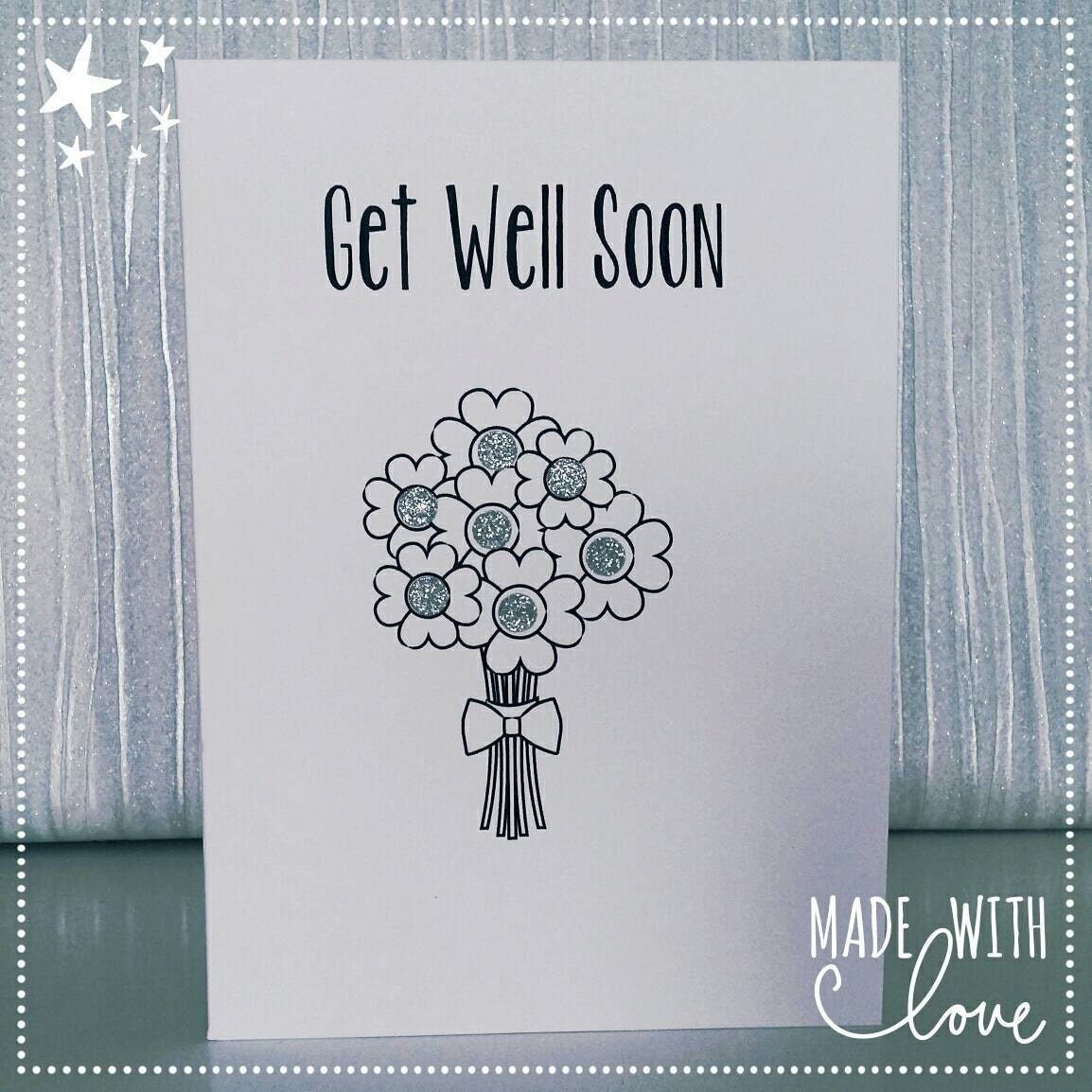 Card Greetings Card Get Well Soon Get Well by MadeWithLoveKirstie