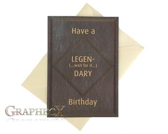 Fan-made How I met your Mother personalized birthday card