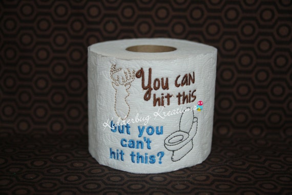 Items similar to Decorative embroidered toilet paper-hit this on Etsy