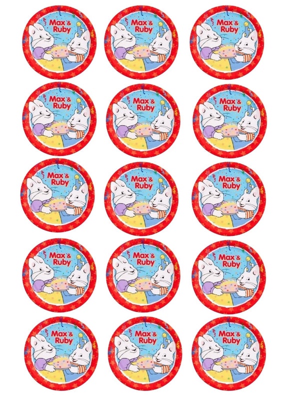 Max and Ruby cupcake topper