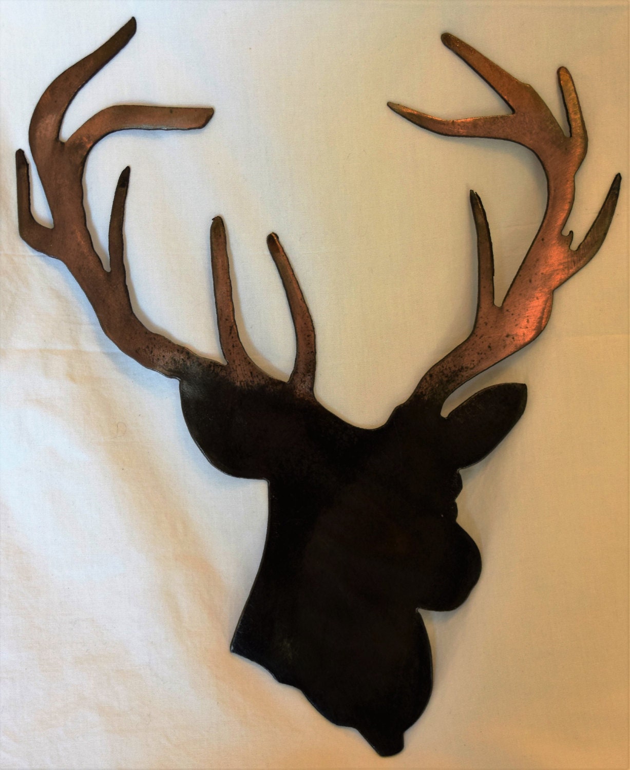 Metal Deer Head Wall Hanging