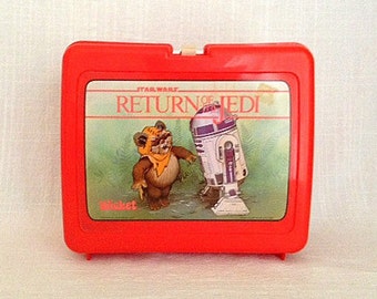 Vintage 1983 Star Wars Return Of The Jedi Plastic Lunch Box