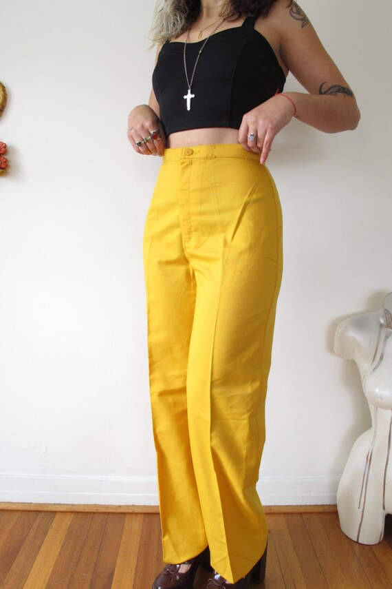 yellow pants women