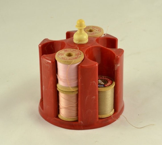Vintage Sewing Thread Spool Holder or Poker Chip Carousal