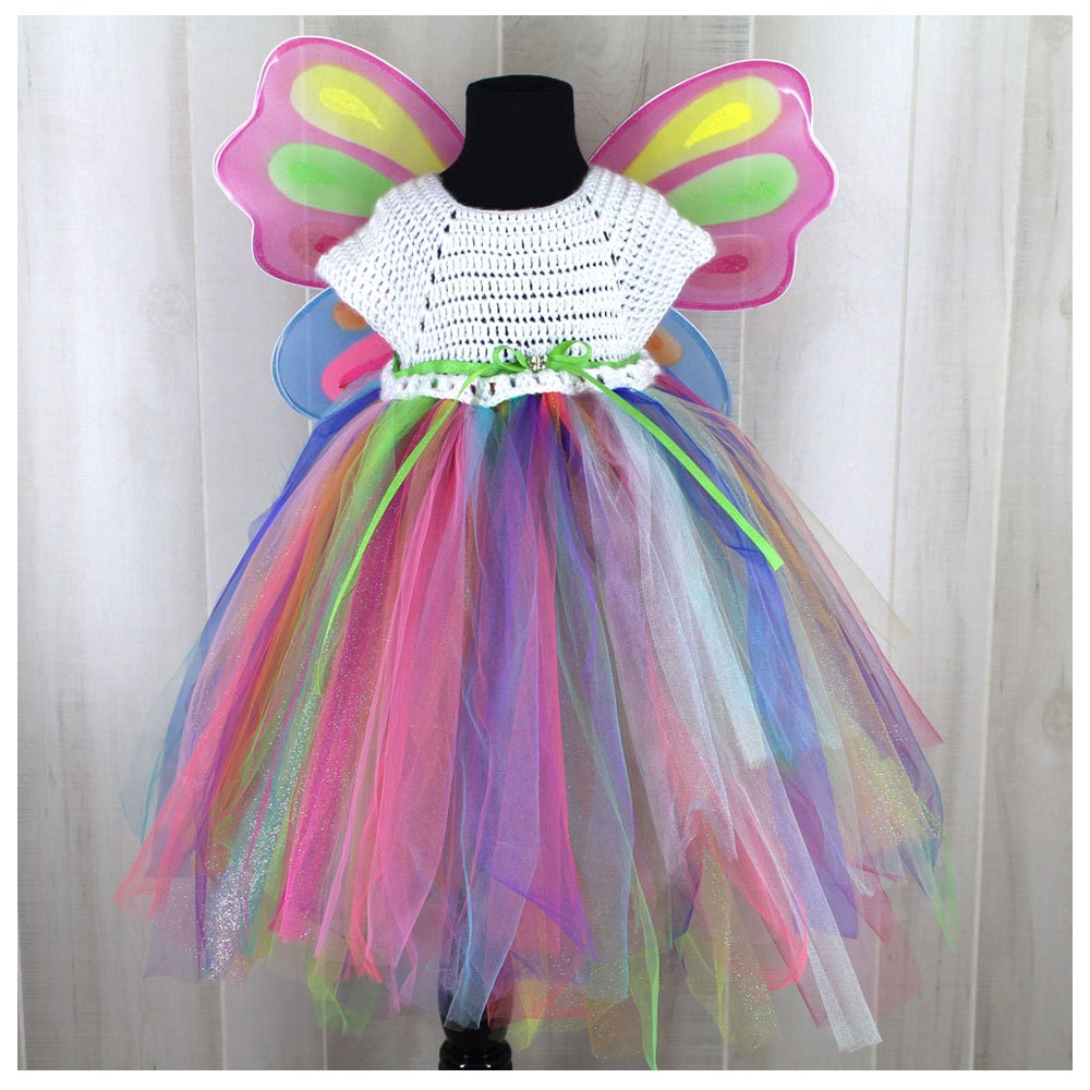 Rainbow Butterfly Costume Fairy Dress Ready to Ship in Size